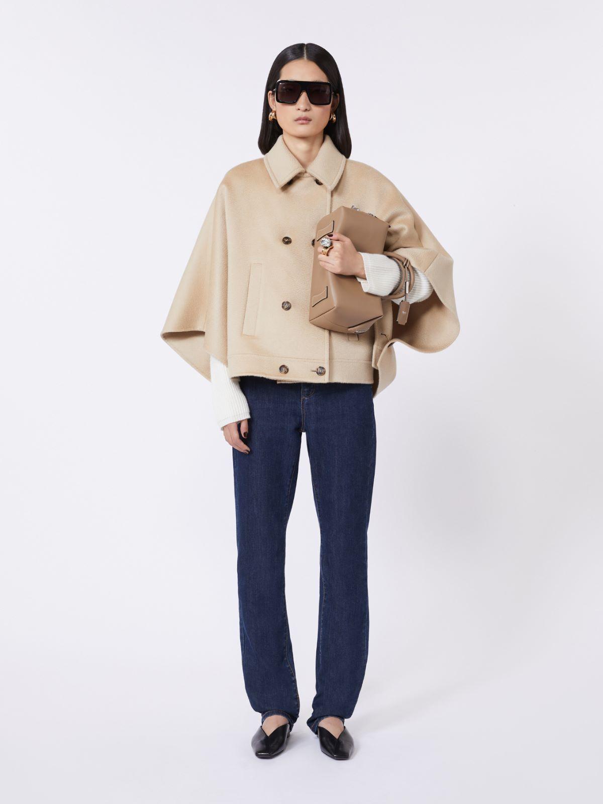 Boxy-fit cashmere cape by MAX MARA