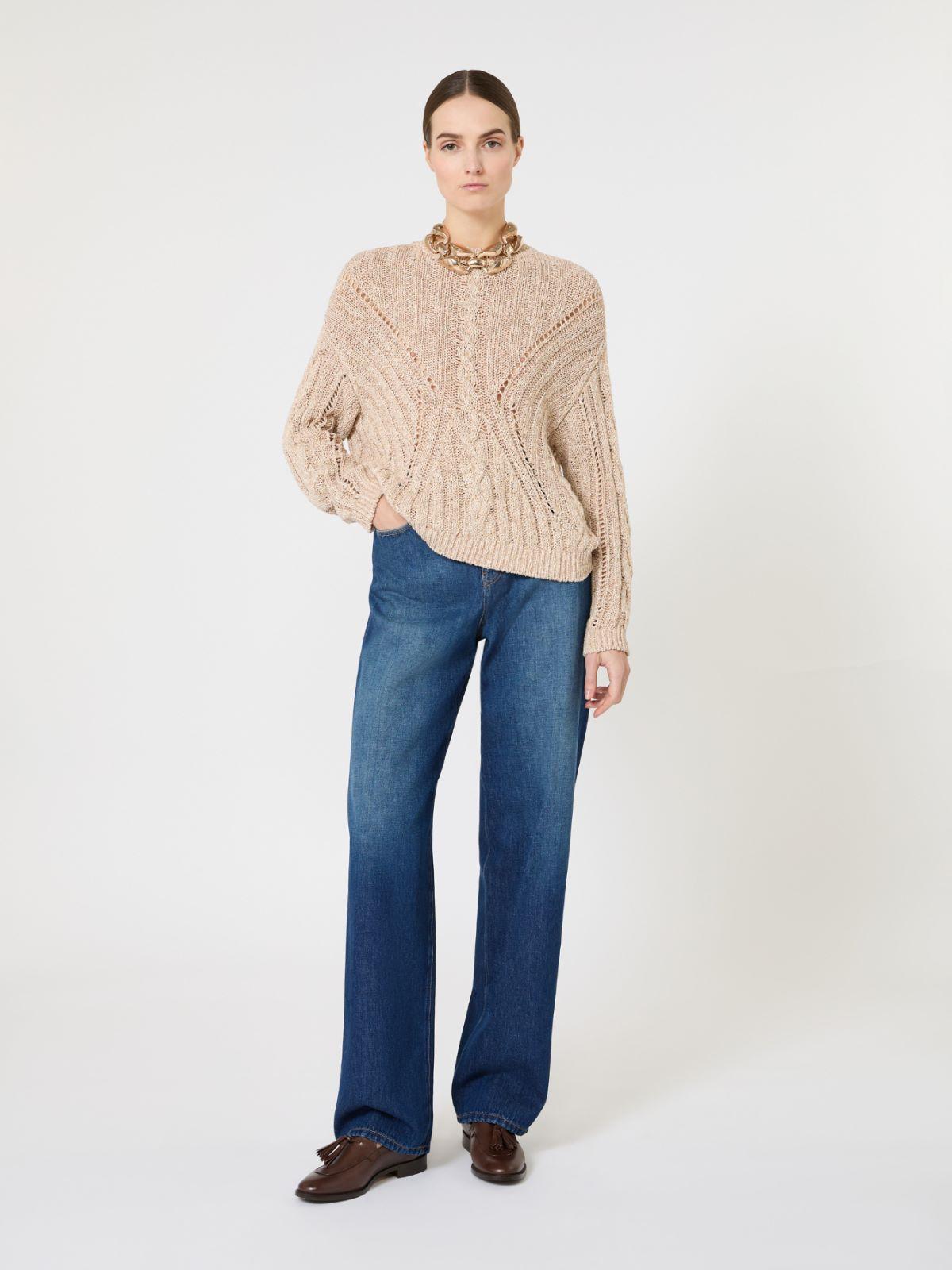 Boxy-fit cotton and lurex jumper by MAX MARA