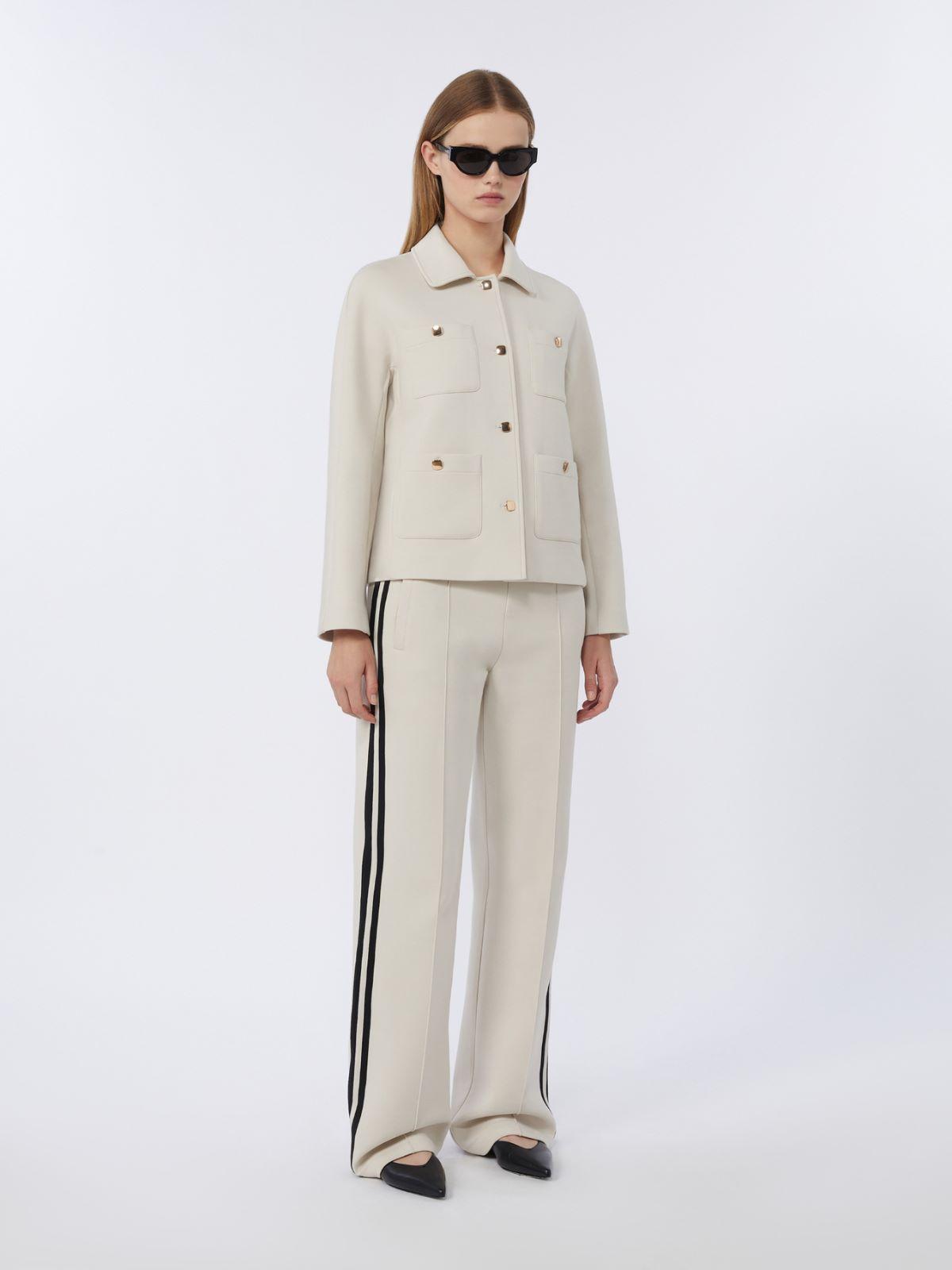 Boxy-fit scuba jersey jacket by MAX MARA