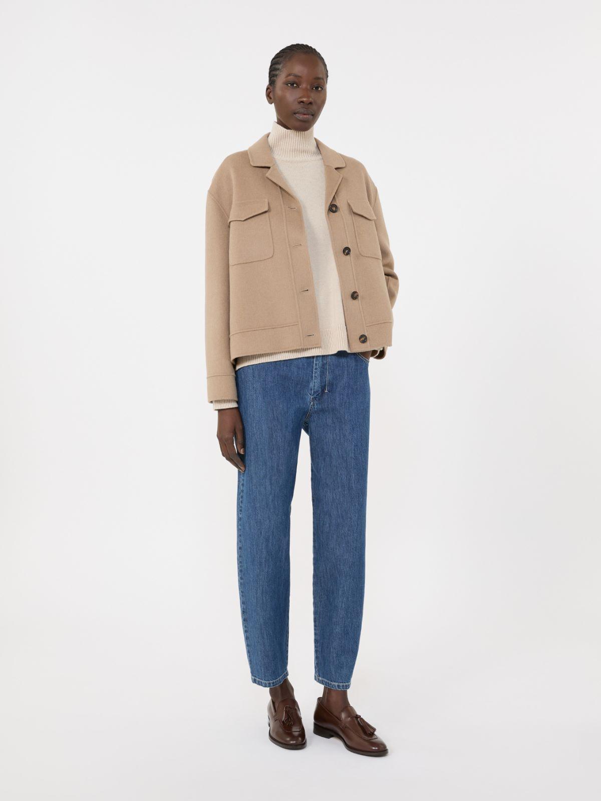 Boxy-fit wool and cashmere polo-neck sweater by MAX MARA