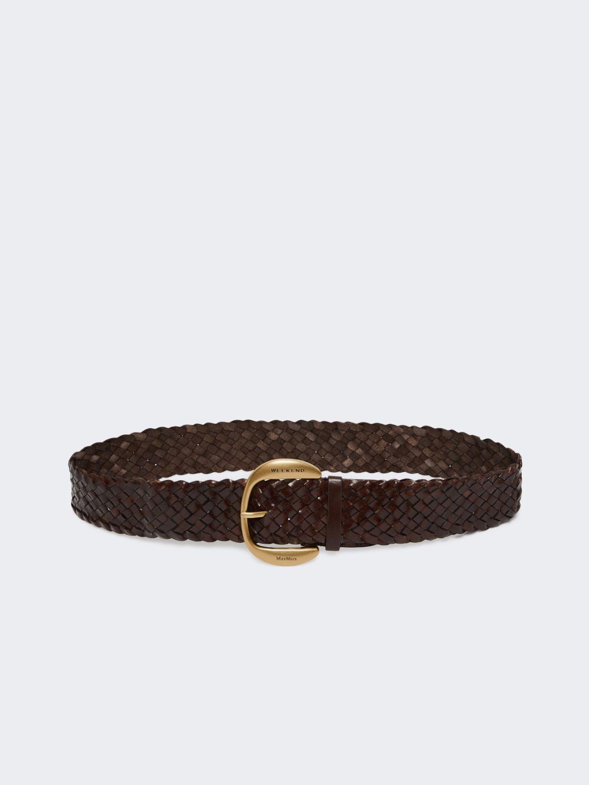 Braided leather belt by MAX MARA