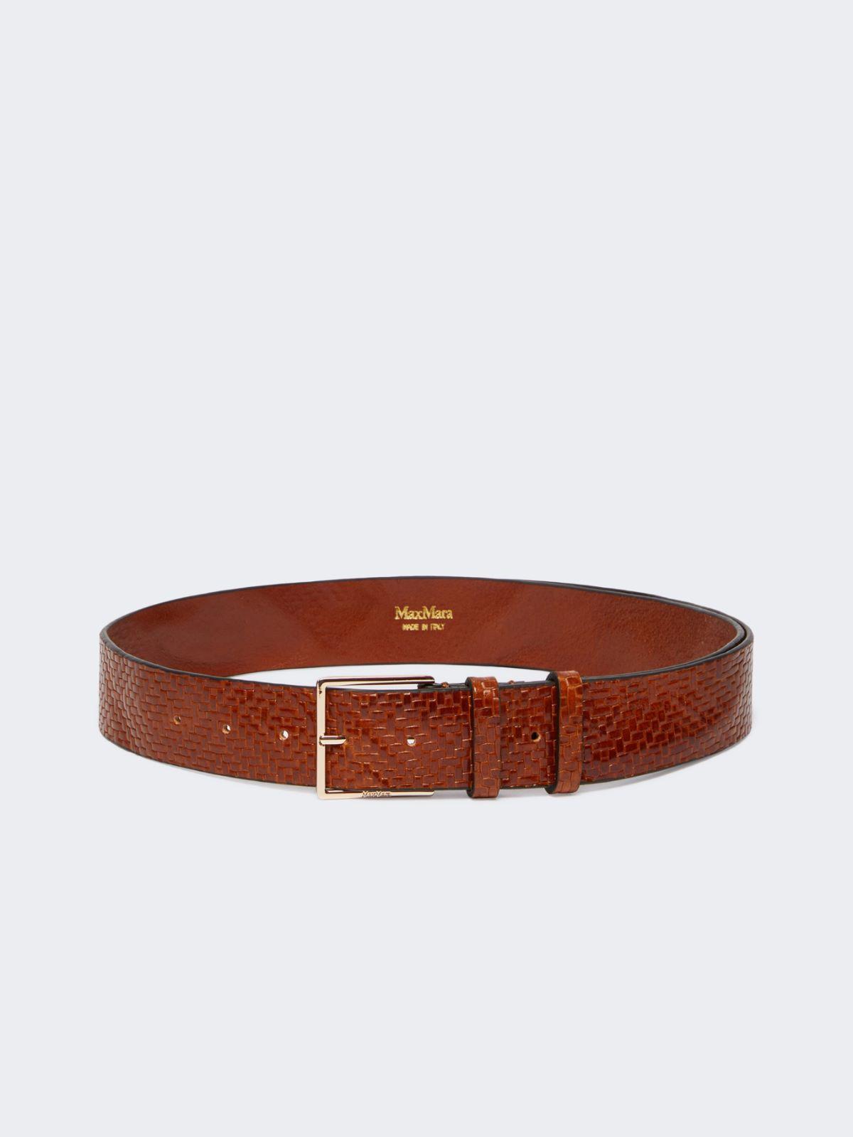 Braided leather belt by MAX MARA