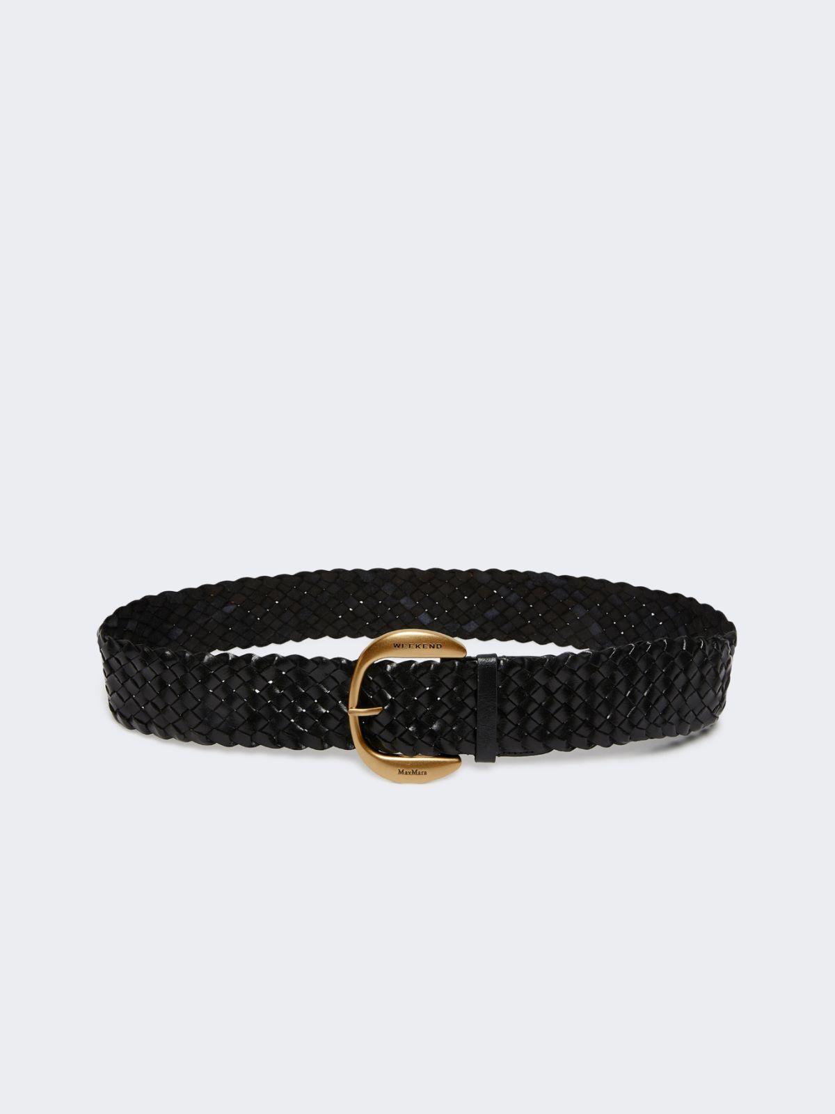 Braided leather belt by MAX MARA
