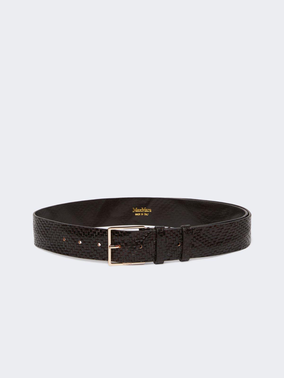 Braided leather belt by MAX MARA