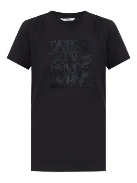 Bravo logo-embroidered cotton T-shirt by MAX MARA