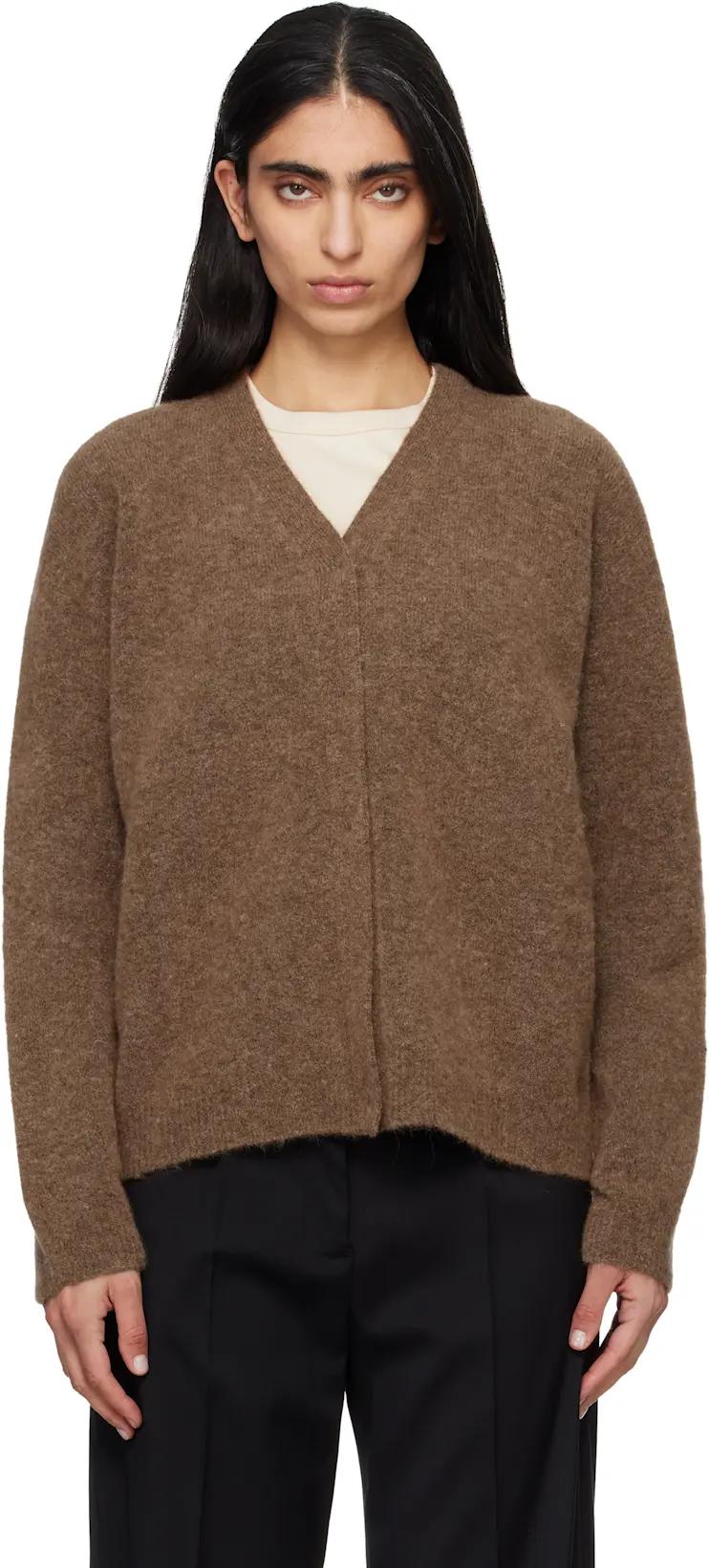 Brown Mora Cardigan by MAX MARA