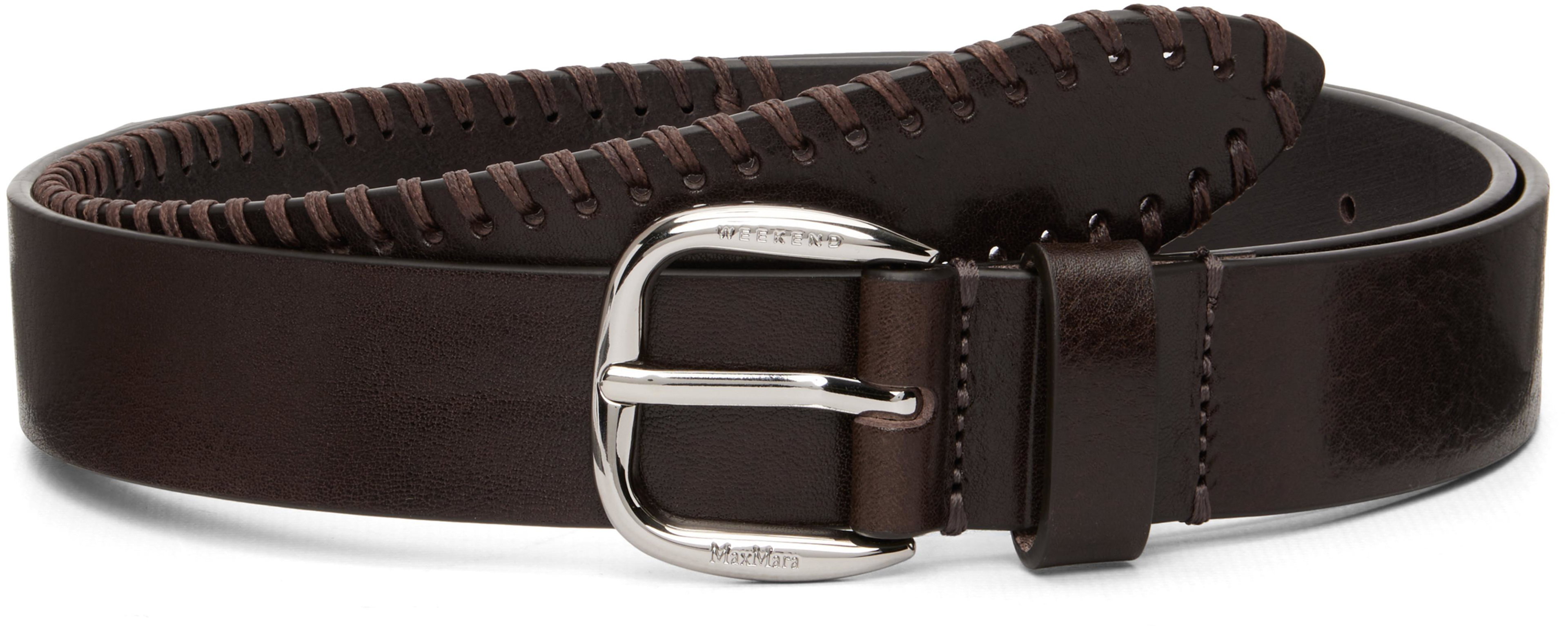 Brown Wkabingo Belt by MAX MARA