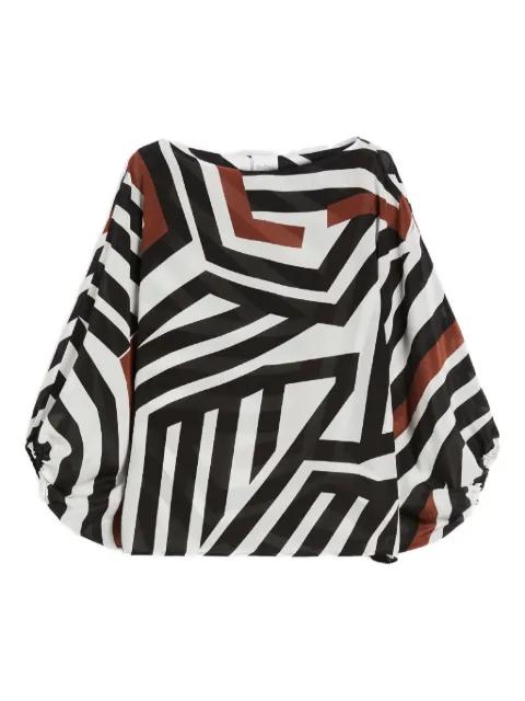Camino asymmetric striped blouse by MAX MARA