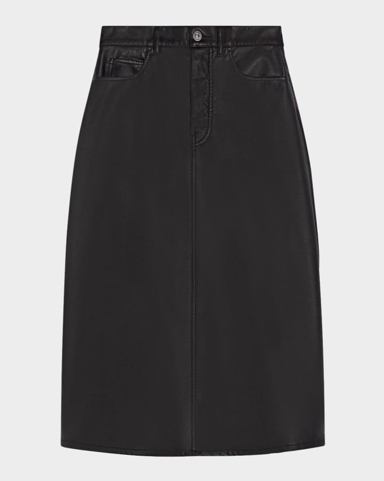 Canga Coated A-Line Midi Skirt by MAX MARA