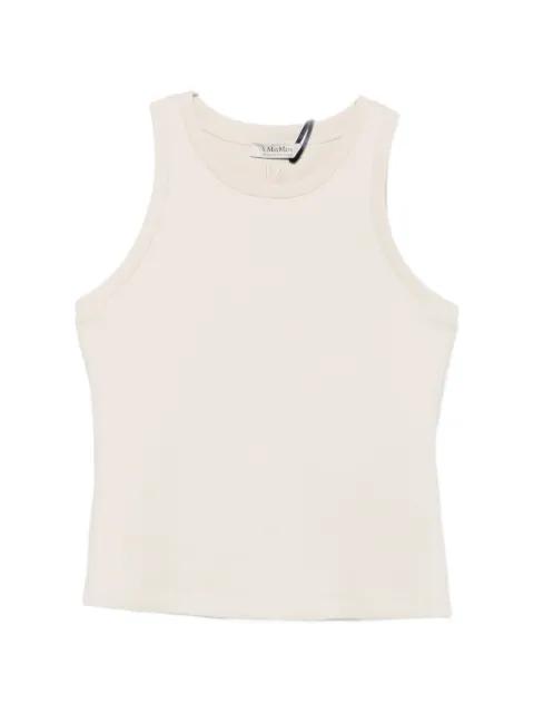 Carilina embroidered-logo sleeveless top by MAX MARA