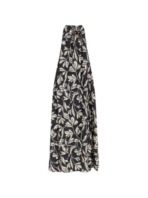 Cartone beaded floral-print maxi dress by MAX MARA