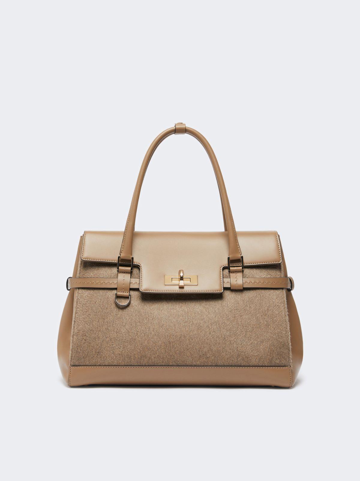 Cashmere and leather handbag by MAX MARA