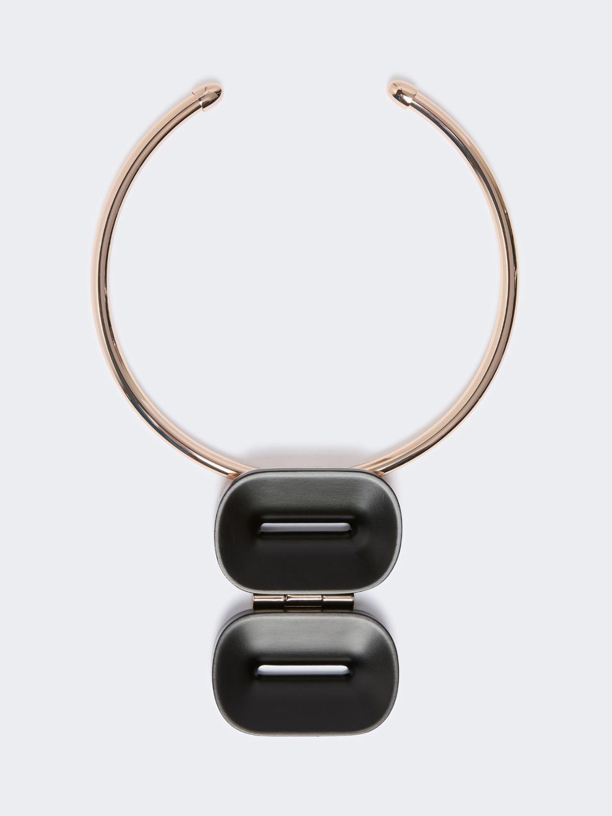 Choker necklace in metal and ebony by MAX MARA