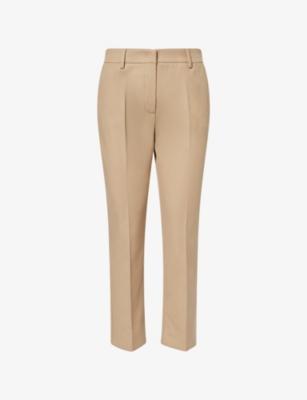 Cigarette Slim Tailored Cotton Trousers by MAX MARA