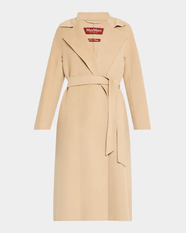 Cles Wool-Cashmere Wrap Coat by MAX MARA