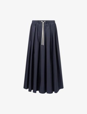 Cotton Poplin Midi Skirt by MAX MARA