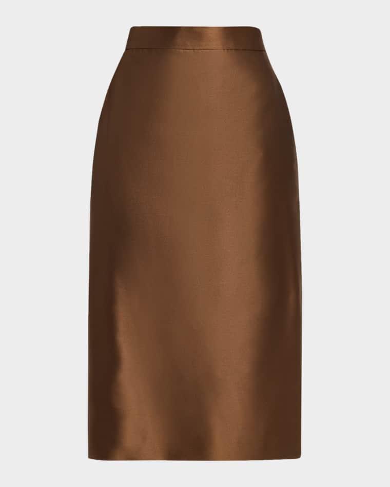 Cotton-Silk Pencil Skirt by MAX MARA