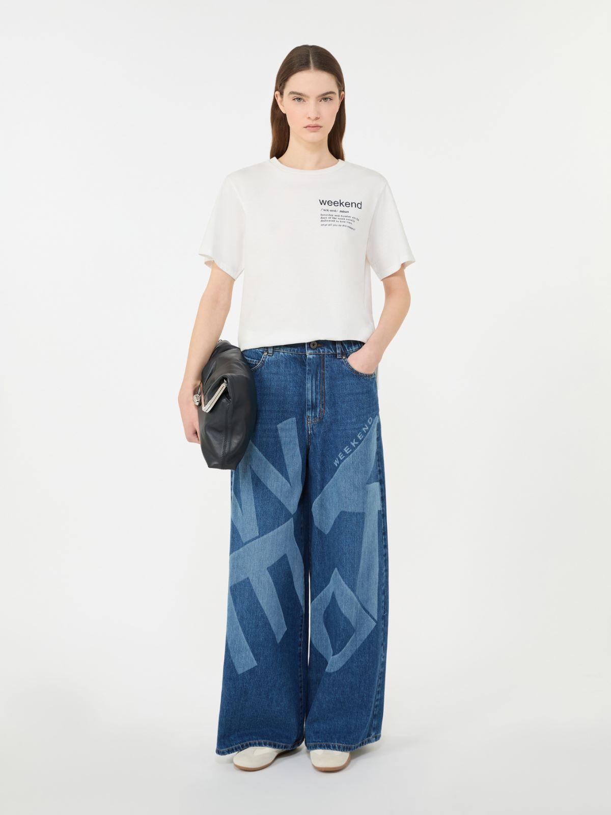 Cotton T-shirt with graphic print by MAX MARA