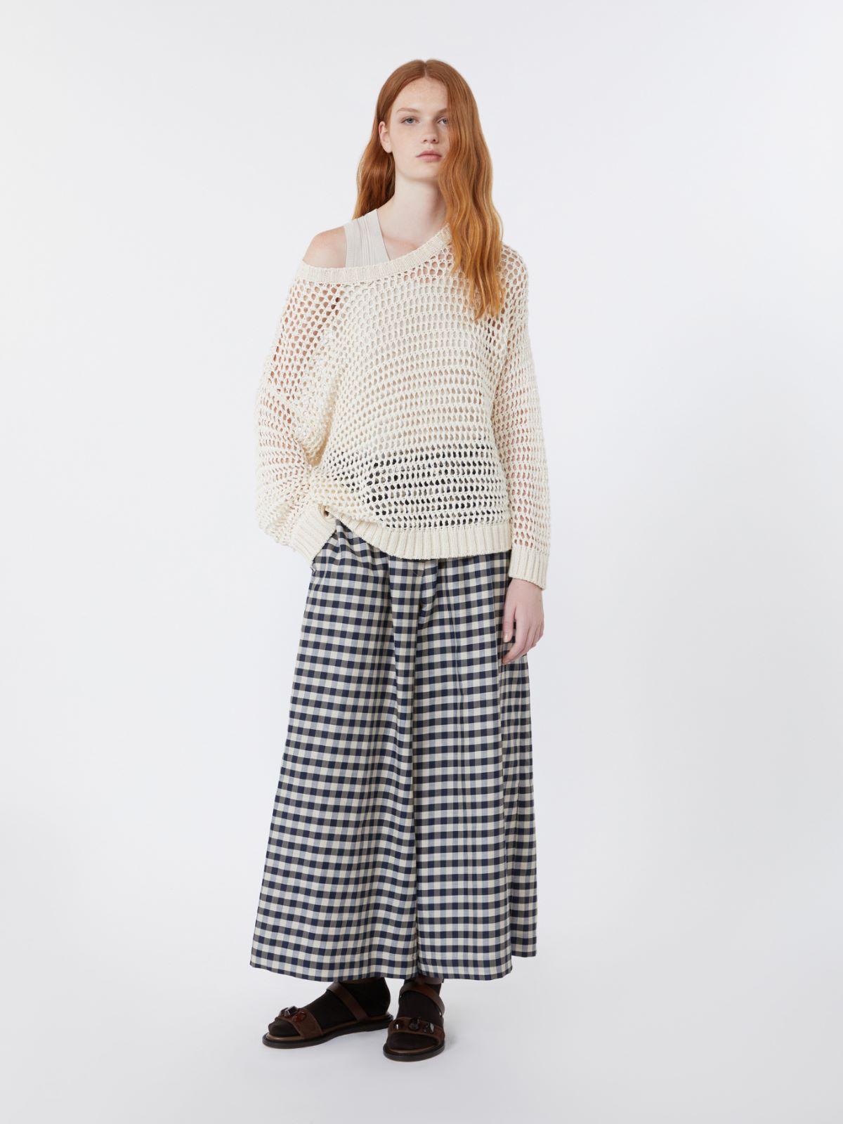 Cotton and ramie Batavia trousers by MAX MARA