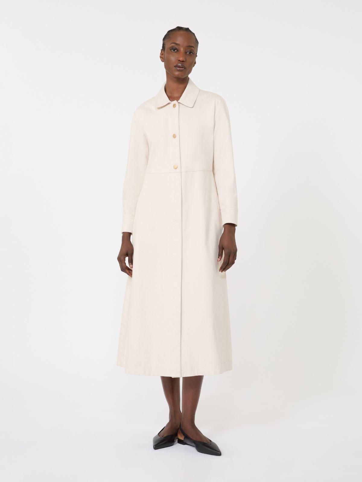 Cotton bull denim shirt dress by MAX MARA