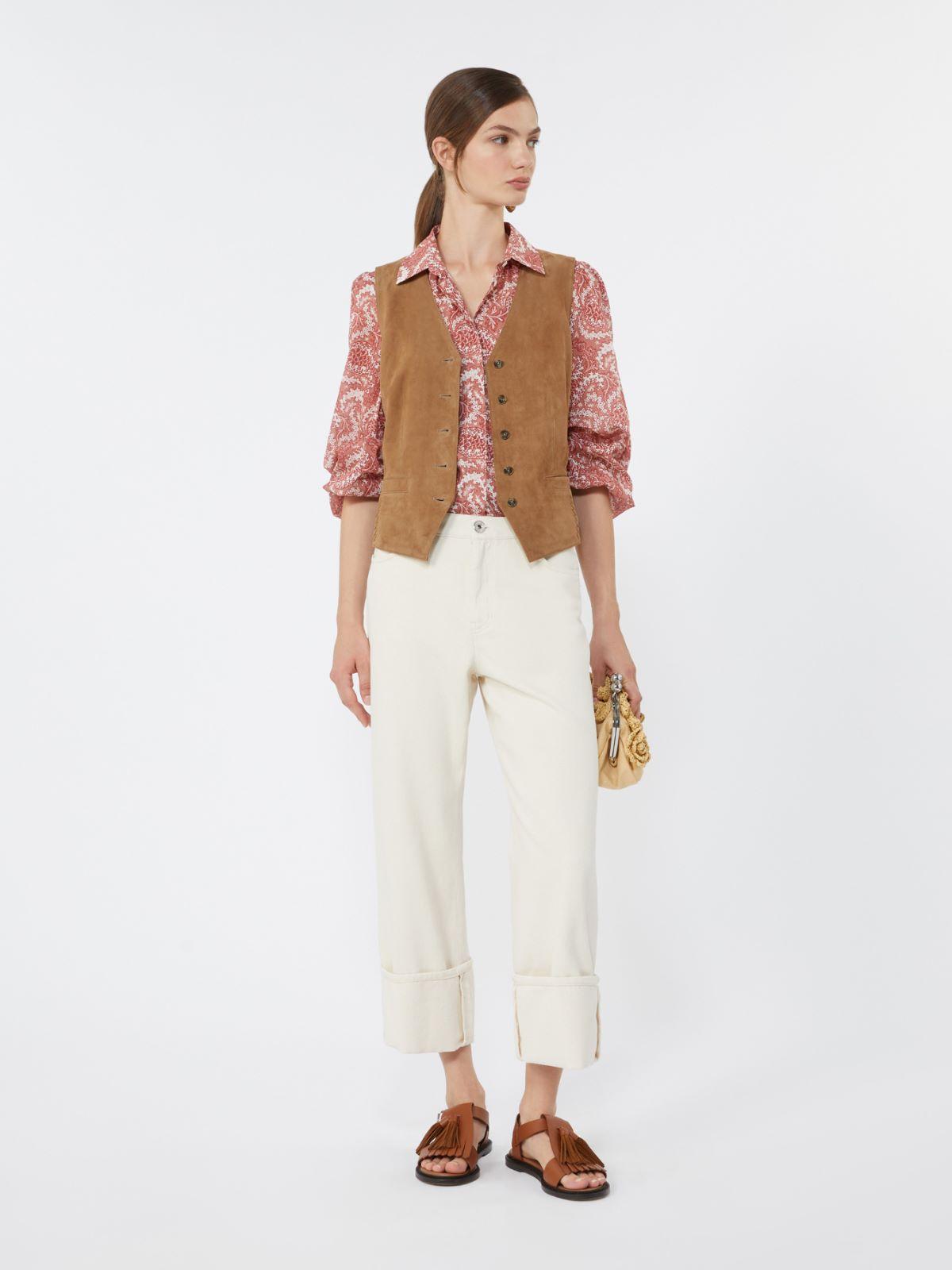 Cotton bull trousers with turn-ups by MAX MARA