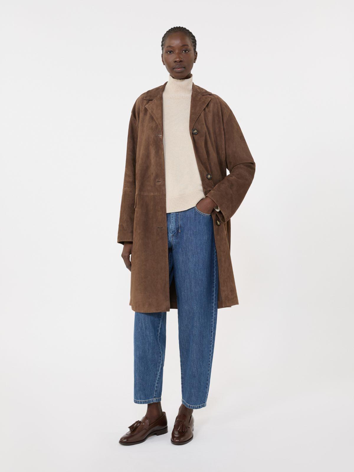 Cotton denim candle-leg jeans by MAX MARA