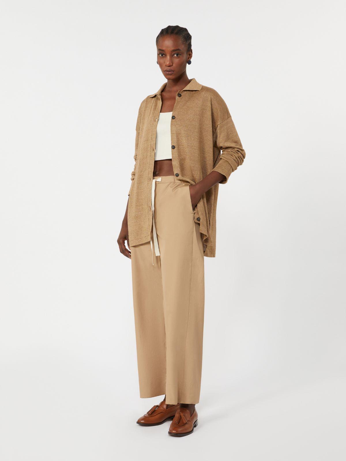 Cotton drawstring trousers by MAX MARA