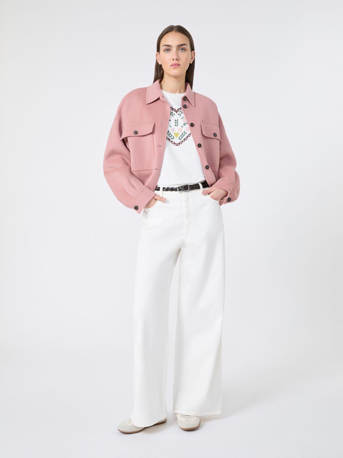 Cotton drill wide-leg trousers by MAX MARA