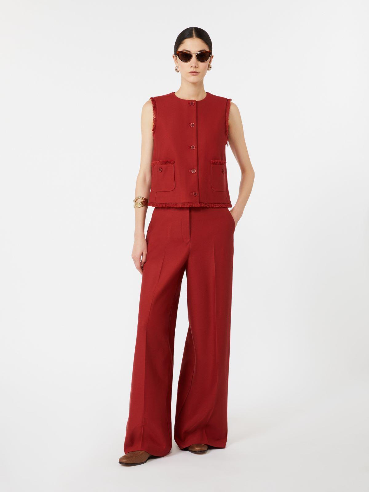 Cotton gabardine jersey gilet by MAX MARA
