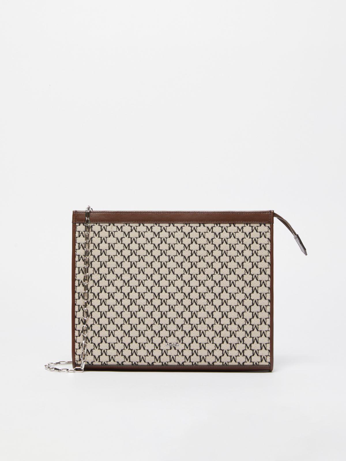 Cotton jacquard medium pouch by MAX MARA