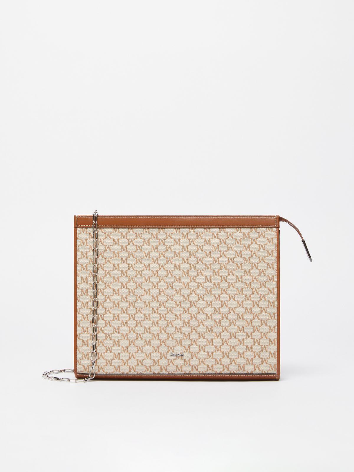 Cotton jacquard medium pouch by MAX MARA