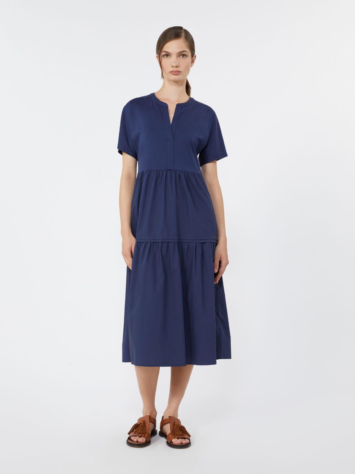 Cotton jersey flounce dress by MAX MARA