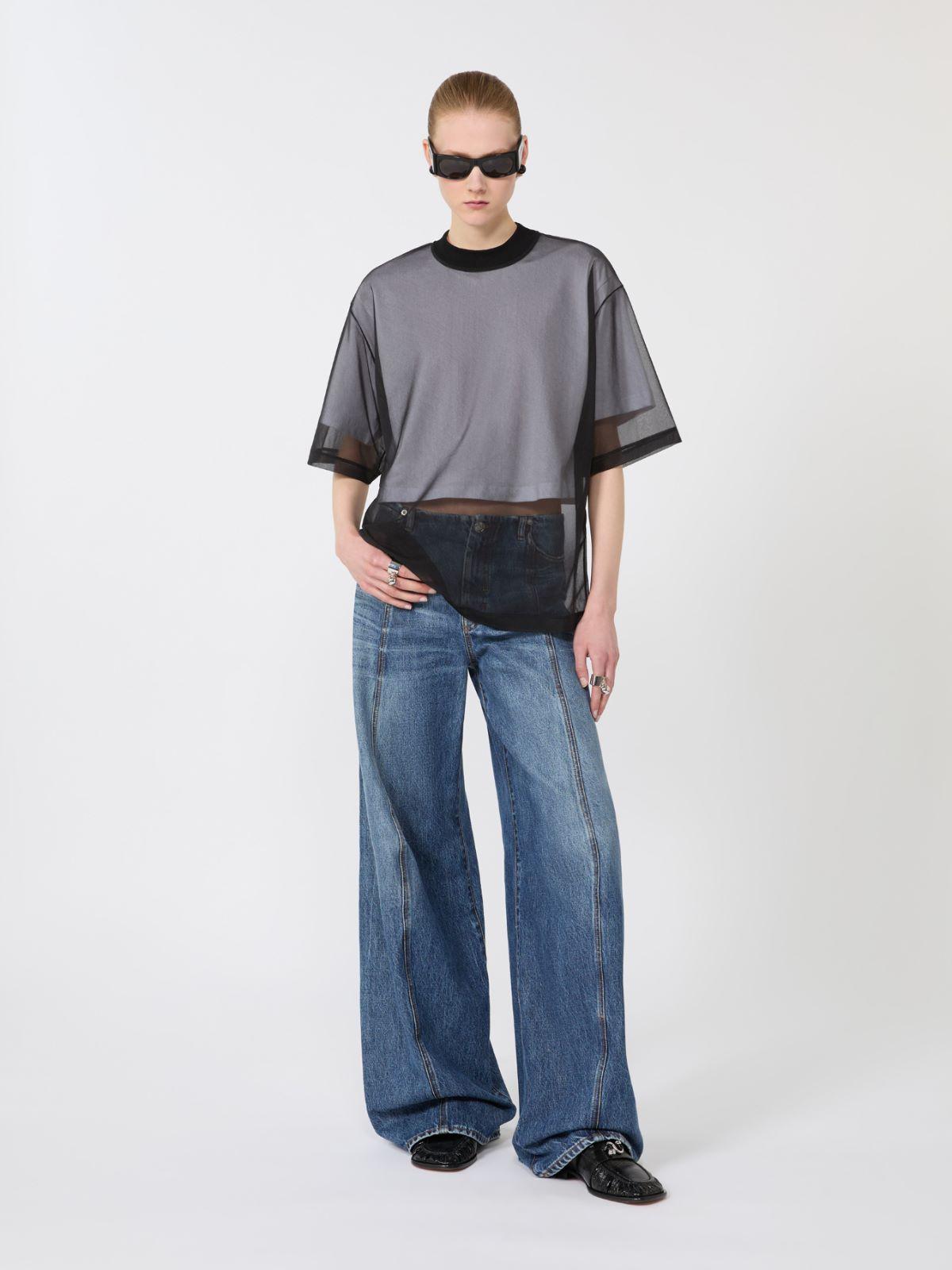 Cotton overlay T-shirt by MAX MARA