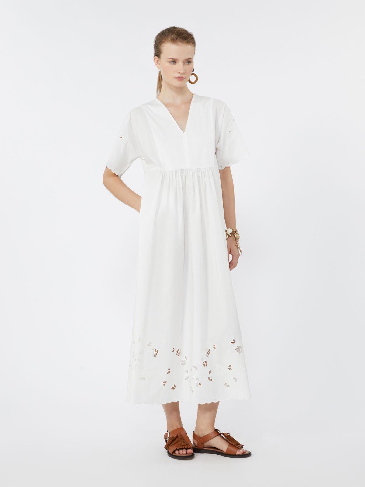 Cotton poplin and jersey dress by MAX MARA