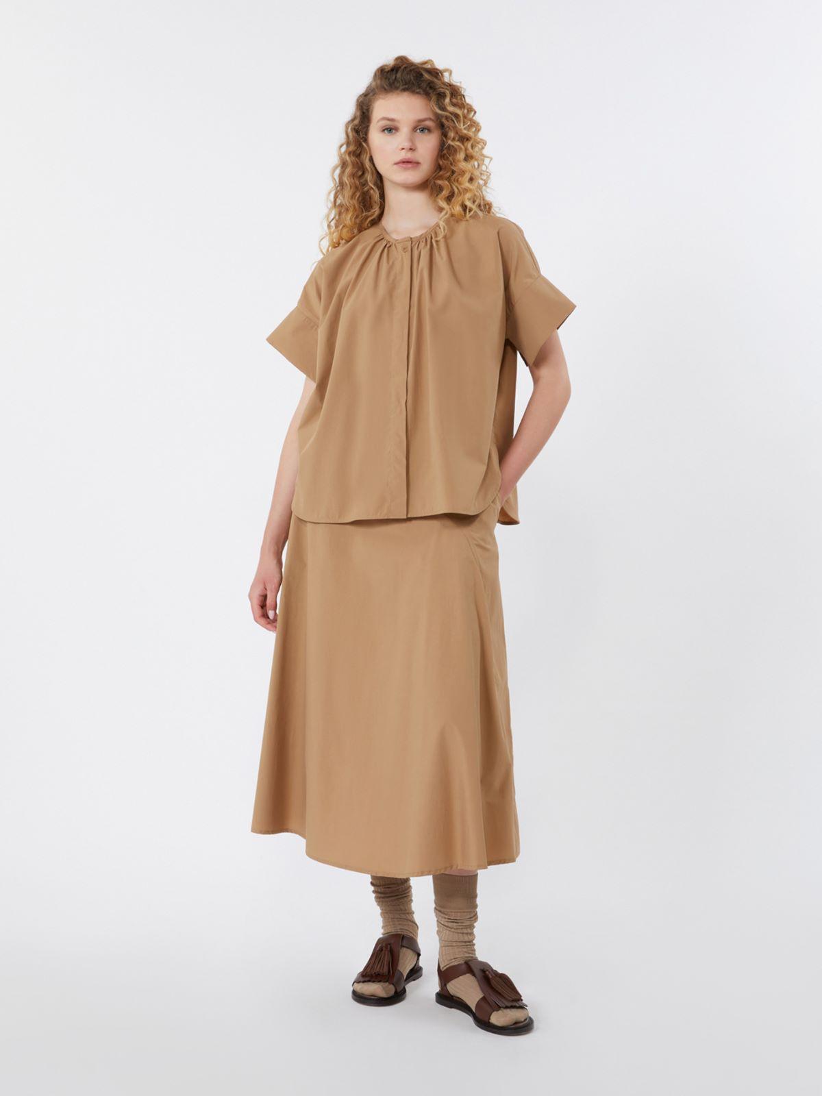 Cotton poplin crew-neck shirt by MAX MARA