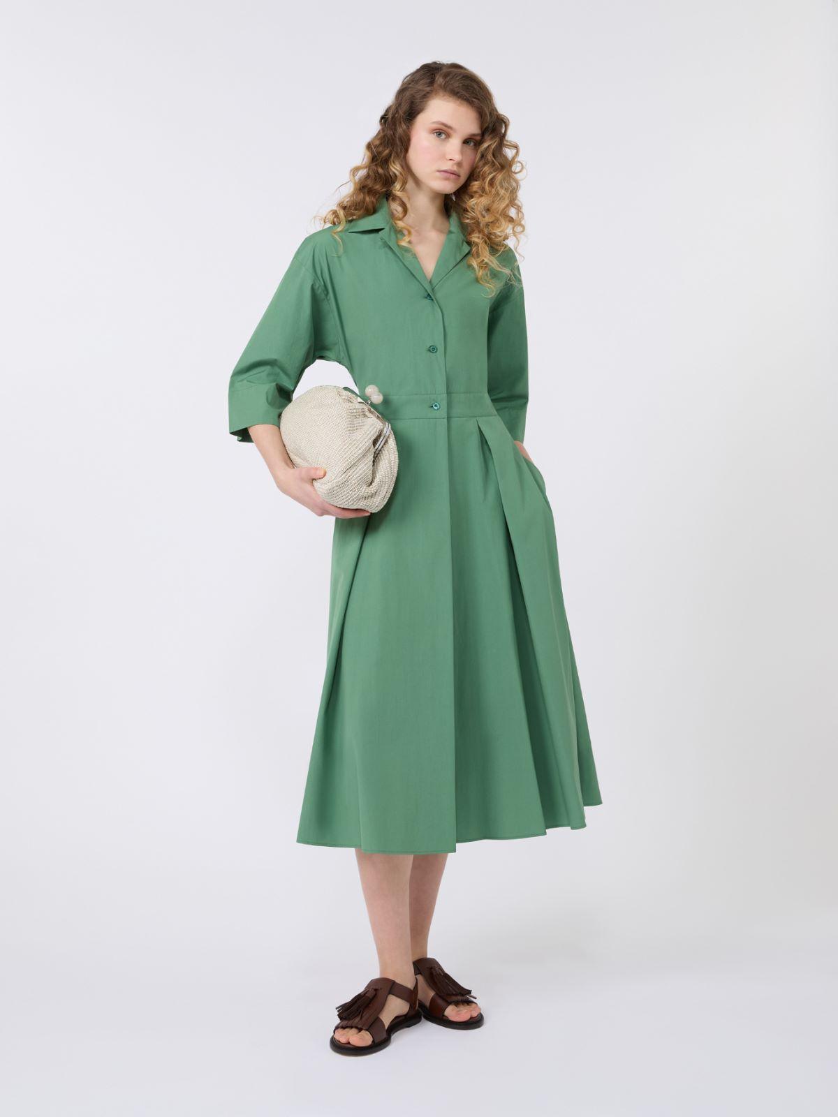 Cotton-poplin midi shirt dress by MAX MARA