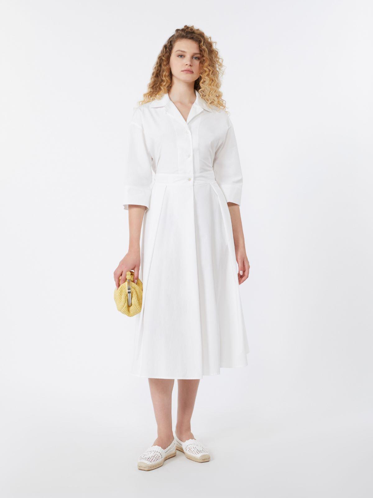 Cotton-poplin midi shirt dress by MAX MARA