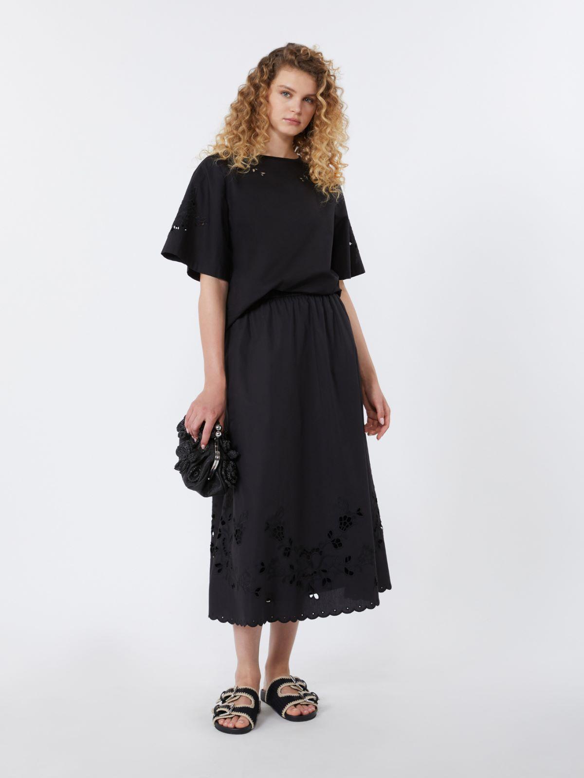 Cotton-poplin midi skirt by MAX MARA