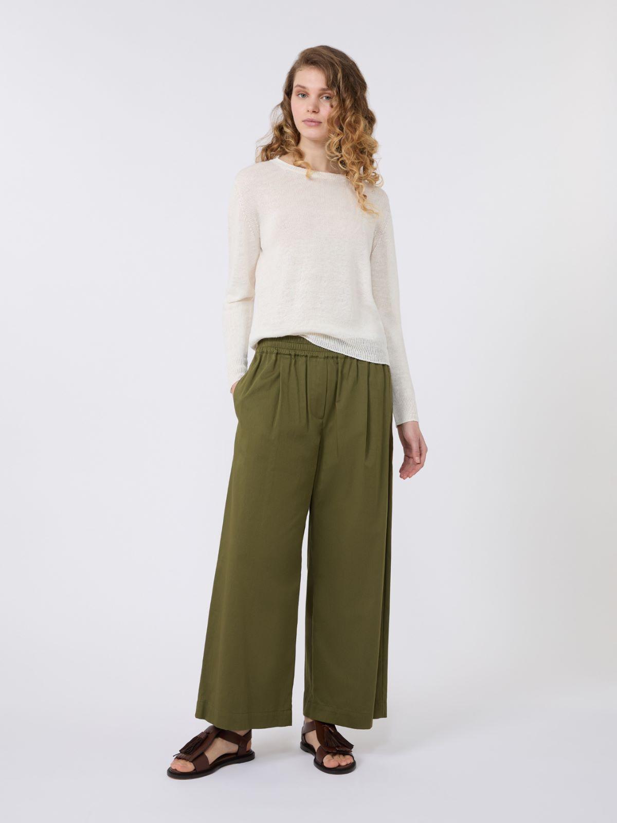 Cotton rasetto trousers by MAX MARA
