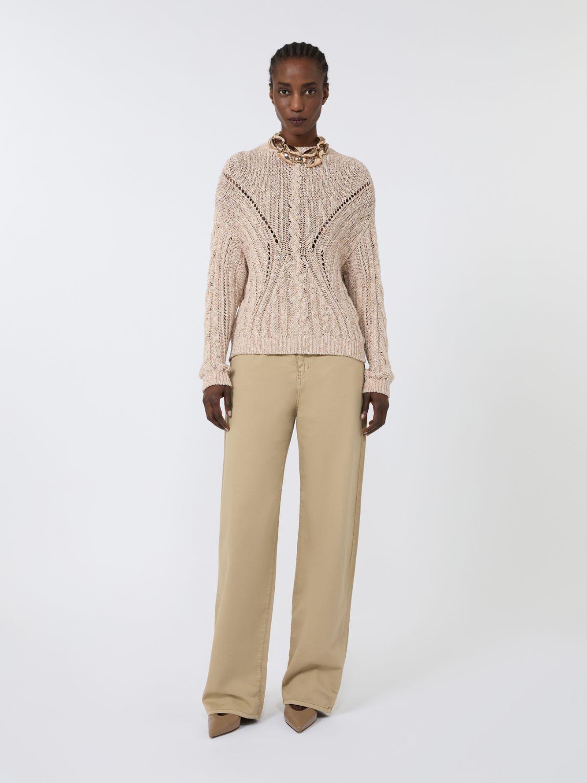 Cotton satin baggy trousers by MAX MARA