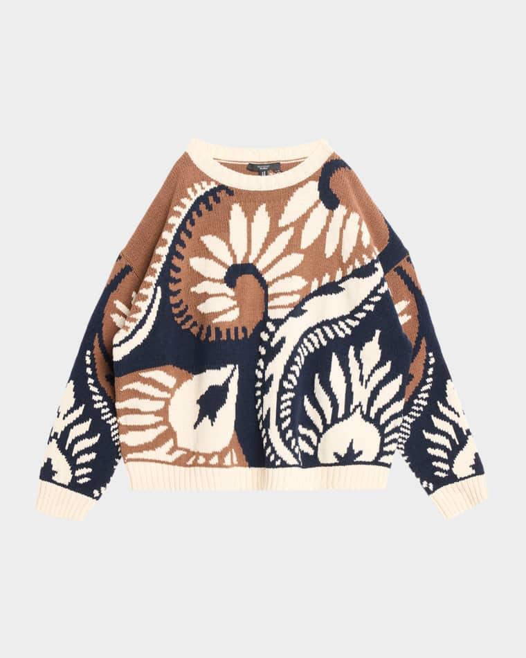 Crewneck Jacquard-Knit Sweater by MAX MARA