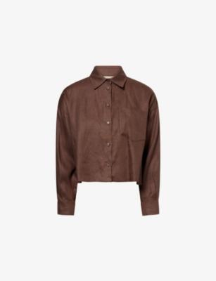 Crop Relaxed Linen Shirt by MAX MARA