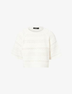 Cropped Open-Knit Cotton Top by MAX MARA
