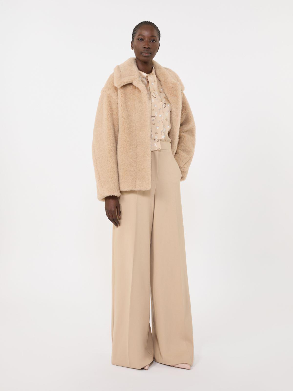 Cropped Teddy coat in alpaca and wool by MAX MARA