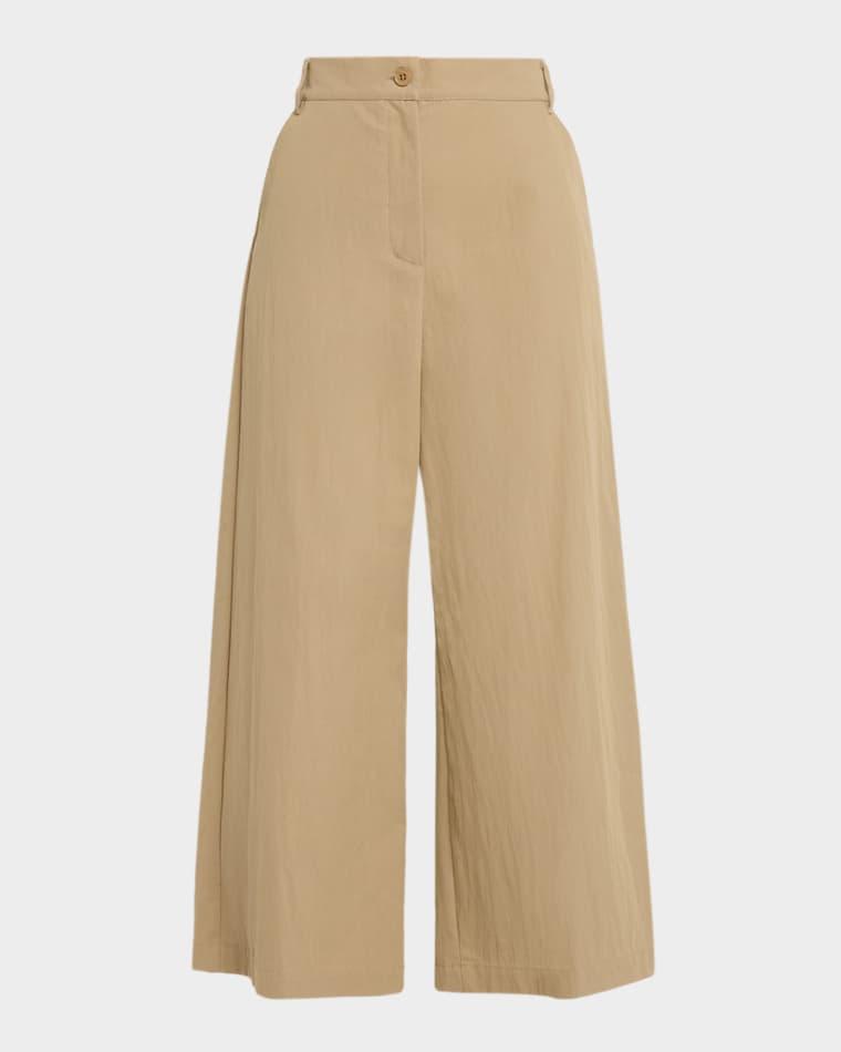 Cropped Wide-Leg Gabardine Pants by MAX MARA