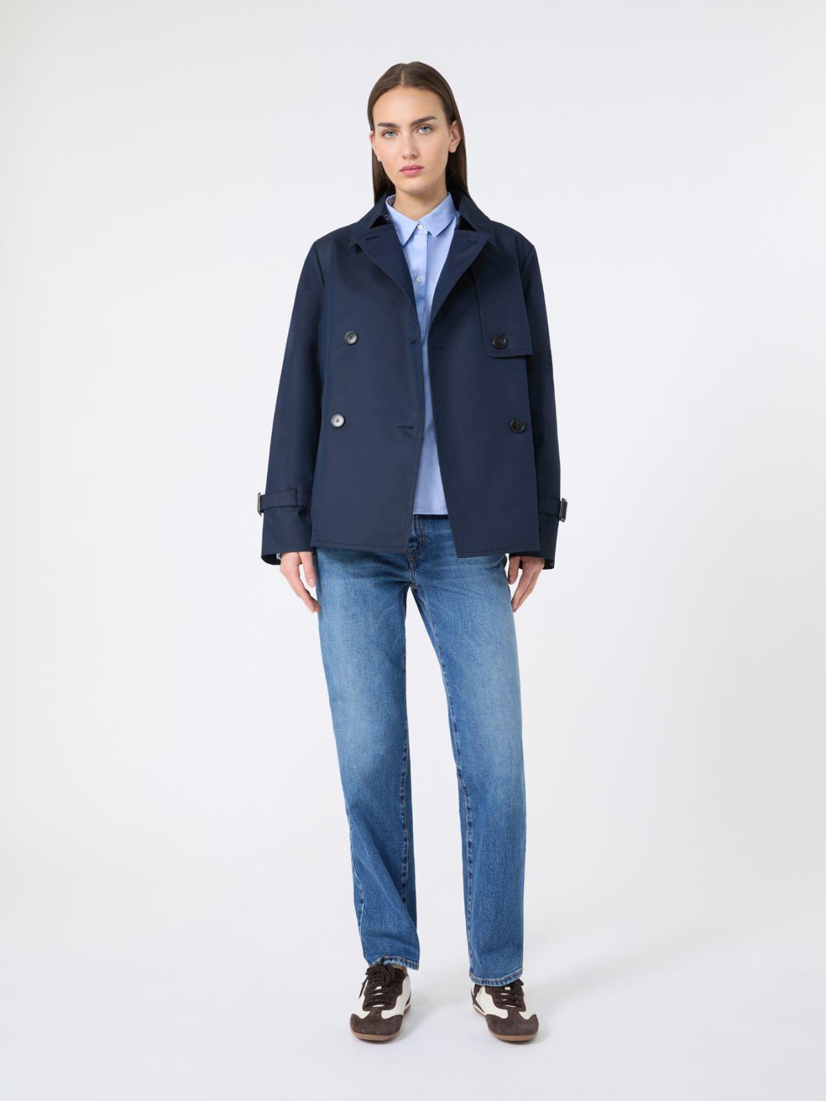 Cropped, water-repellent gabardine trench coat by MAX MARA