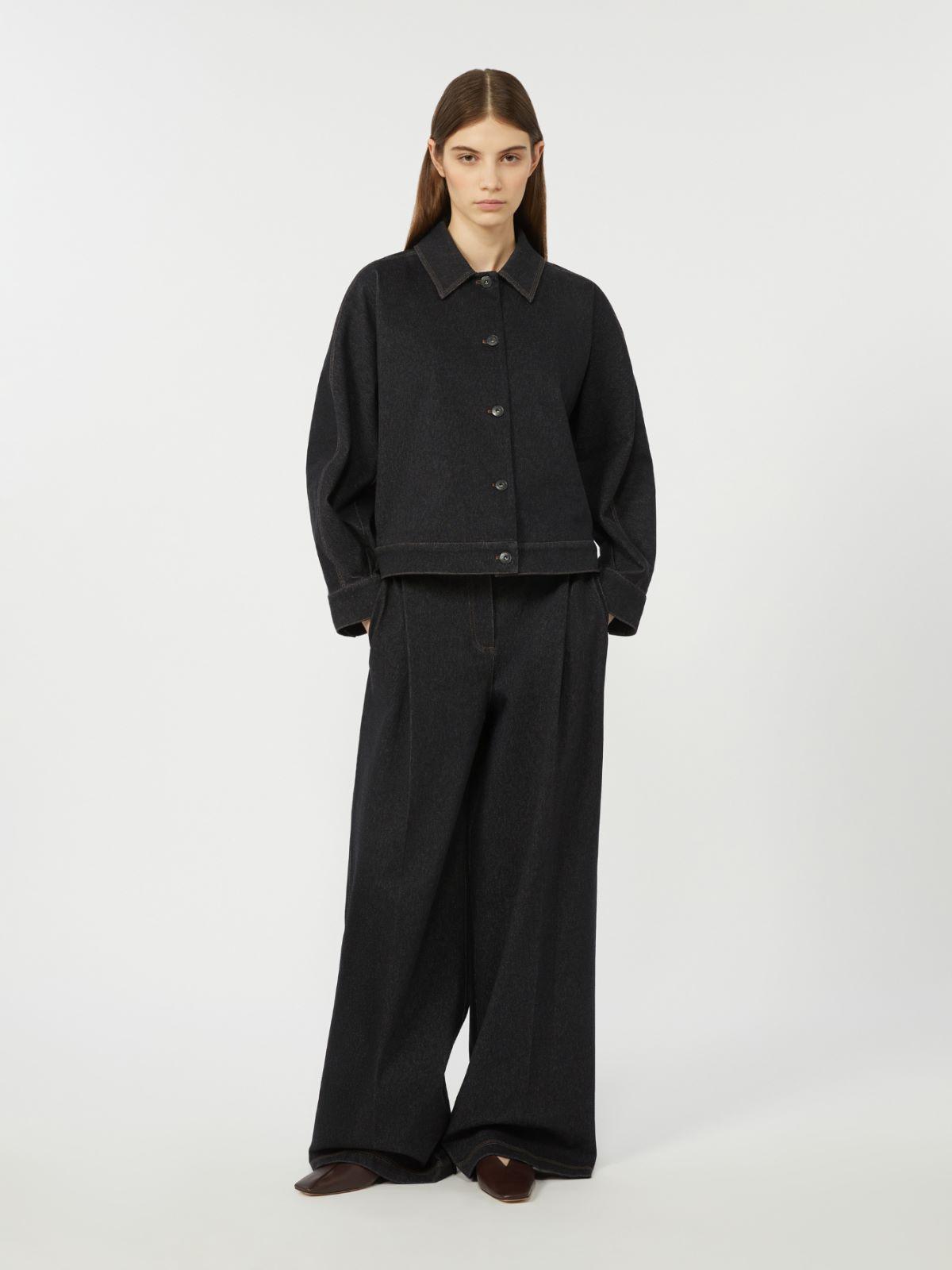 Denim-effect jersey five-pocket trousers by MAX MARA