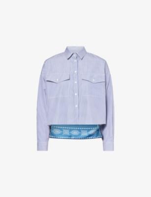 Doria Striped Cotton-Poplin Shirt by MAX MARA