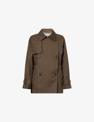 Double-Breasted Water Repellent Cotton-Blend Trench Coat by MAX MARA