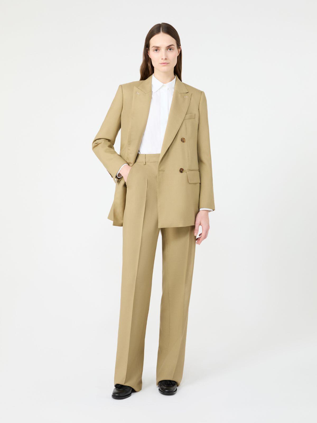 Double-breasted blazer in mohair, wool and silk by MAX MARA